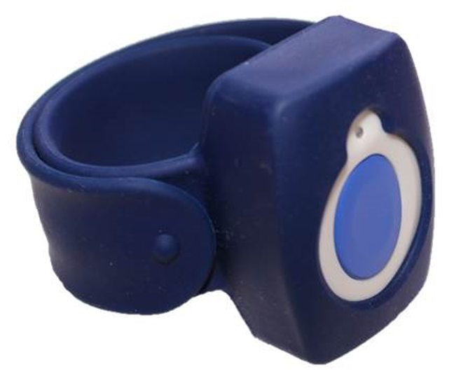 blue slapband with help button blue slapband with help button